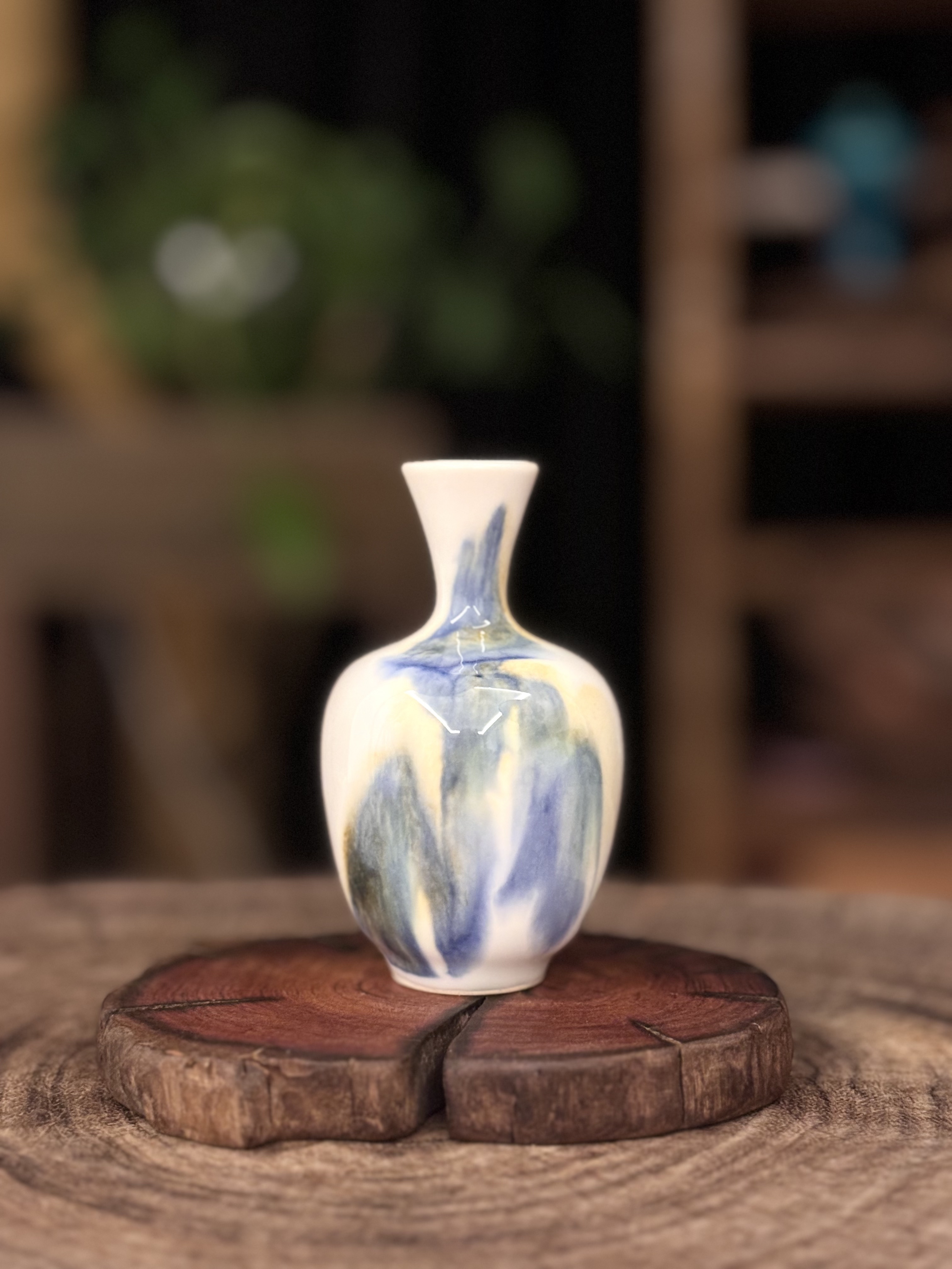 【华宁陶】非遗三彩釉小花瓶 5