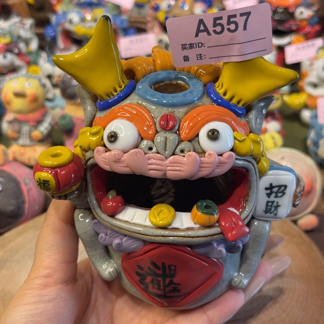 泥塑纯手工陶瓷摆件