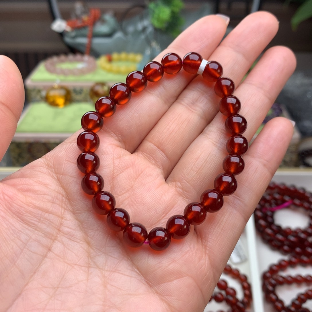 手链未镶嵌石榴石手串8
