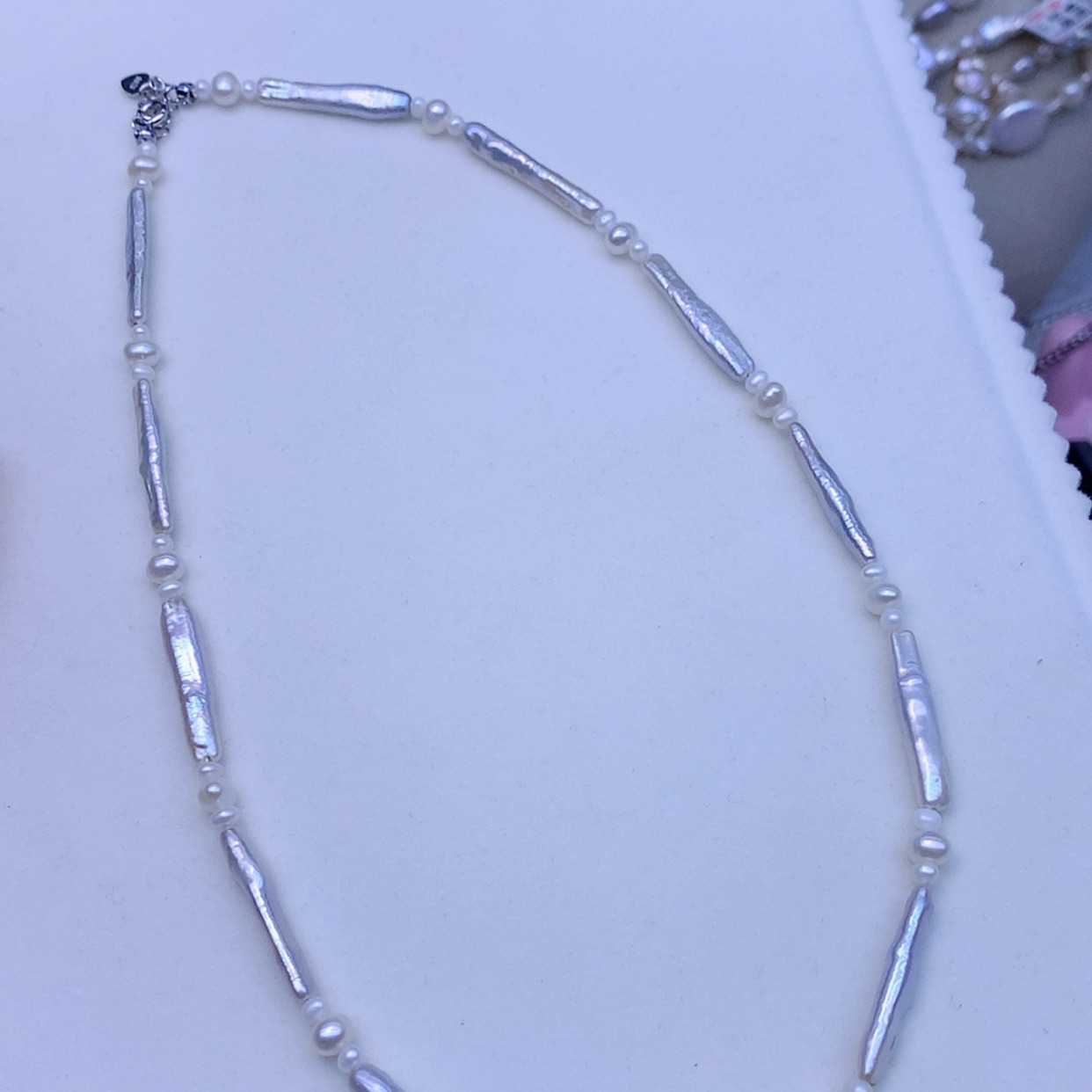 【闪购商品】淡水珍珠颈饰银S925镶嵌