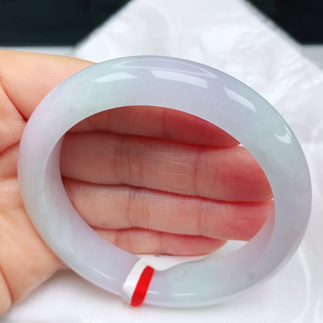 翡翠手镯未镶嵌冰润春彩4