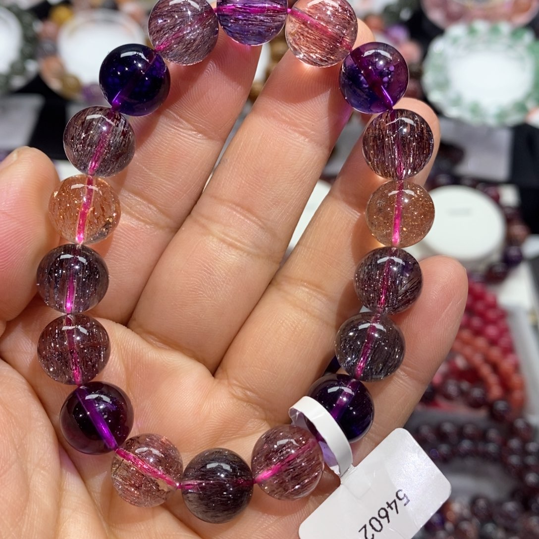 水晶手串未镶嵌老矿超七11