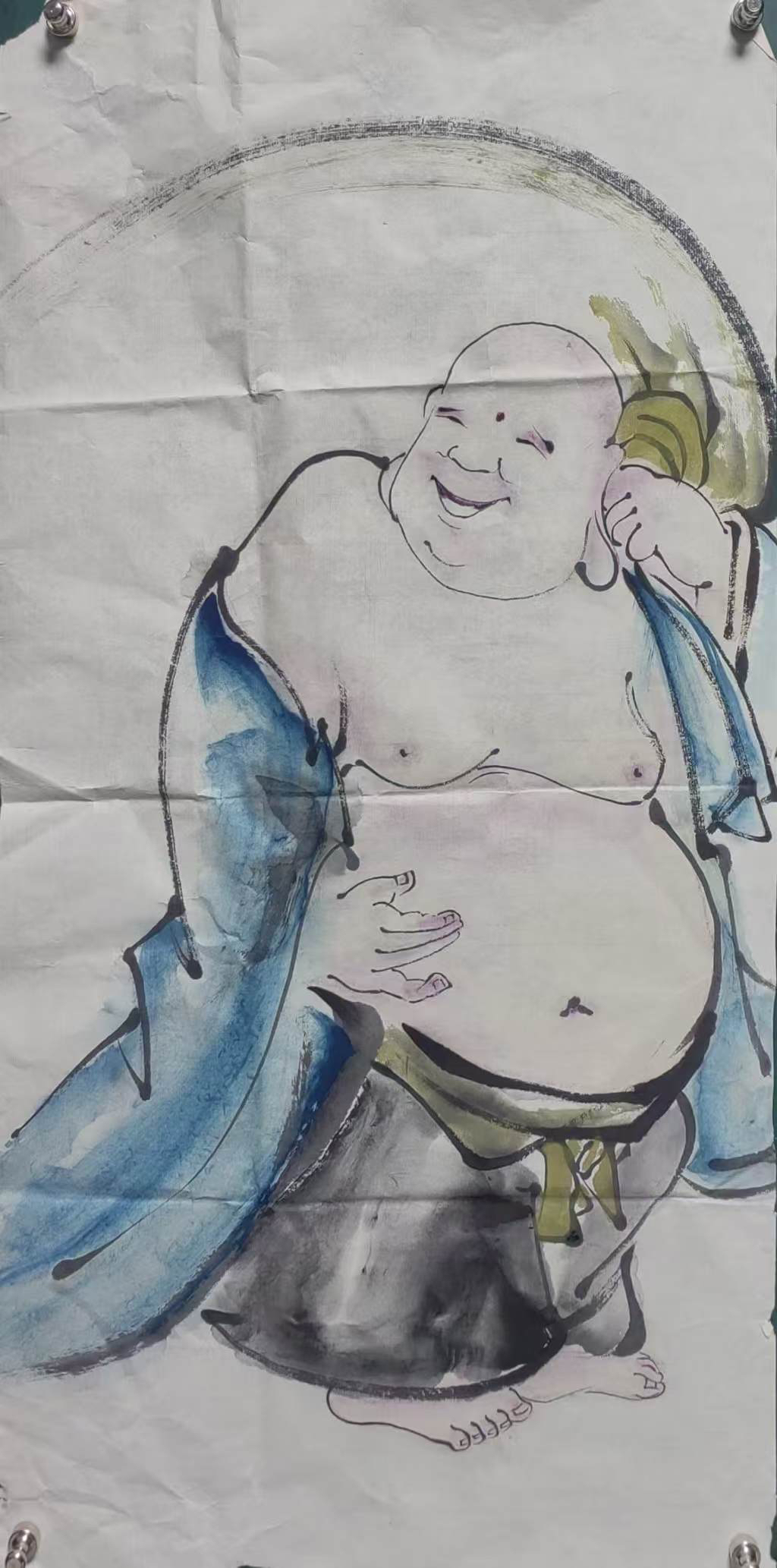 国画纯手工绘制无装裱