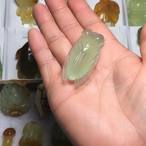 岫玉合金颈饰天然岫玉