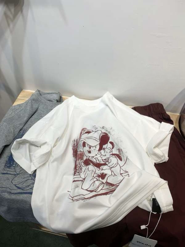 韩版印花米奇圆领短袖T恤3378