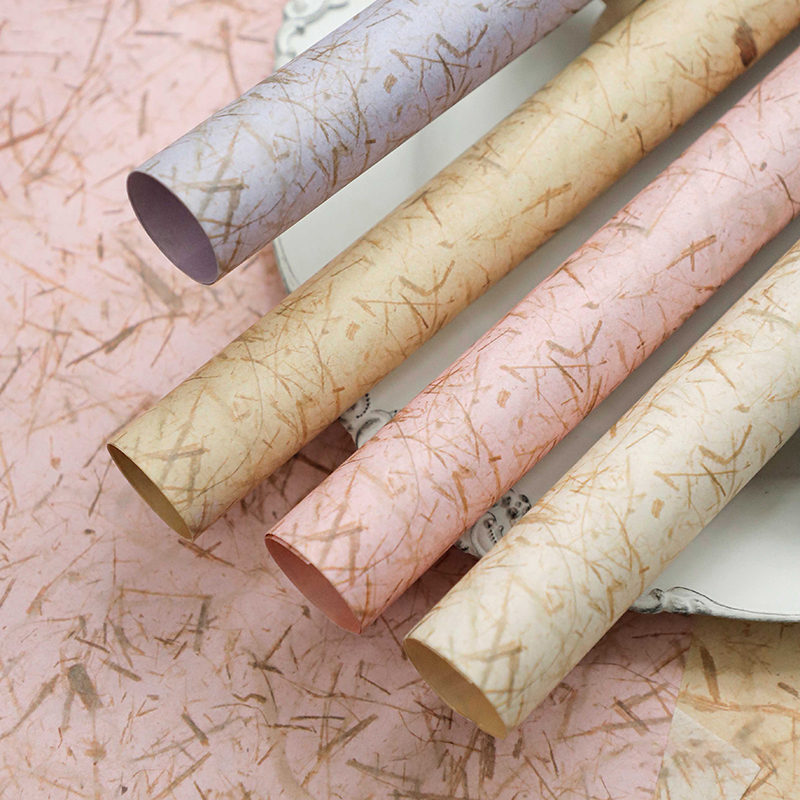 【绿萝】复古手撕叶脉纹艺术纸鲜花花束包装纸花店手工diy花艺资材