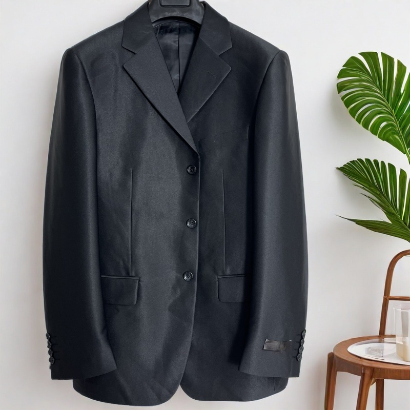 2259-893少量撤柜高货法国奢品三扣羊毛单西春秋商务男士正装西服