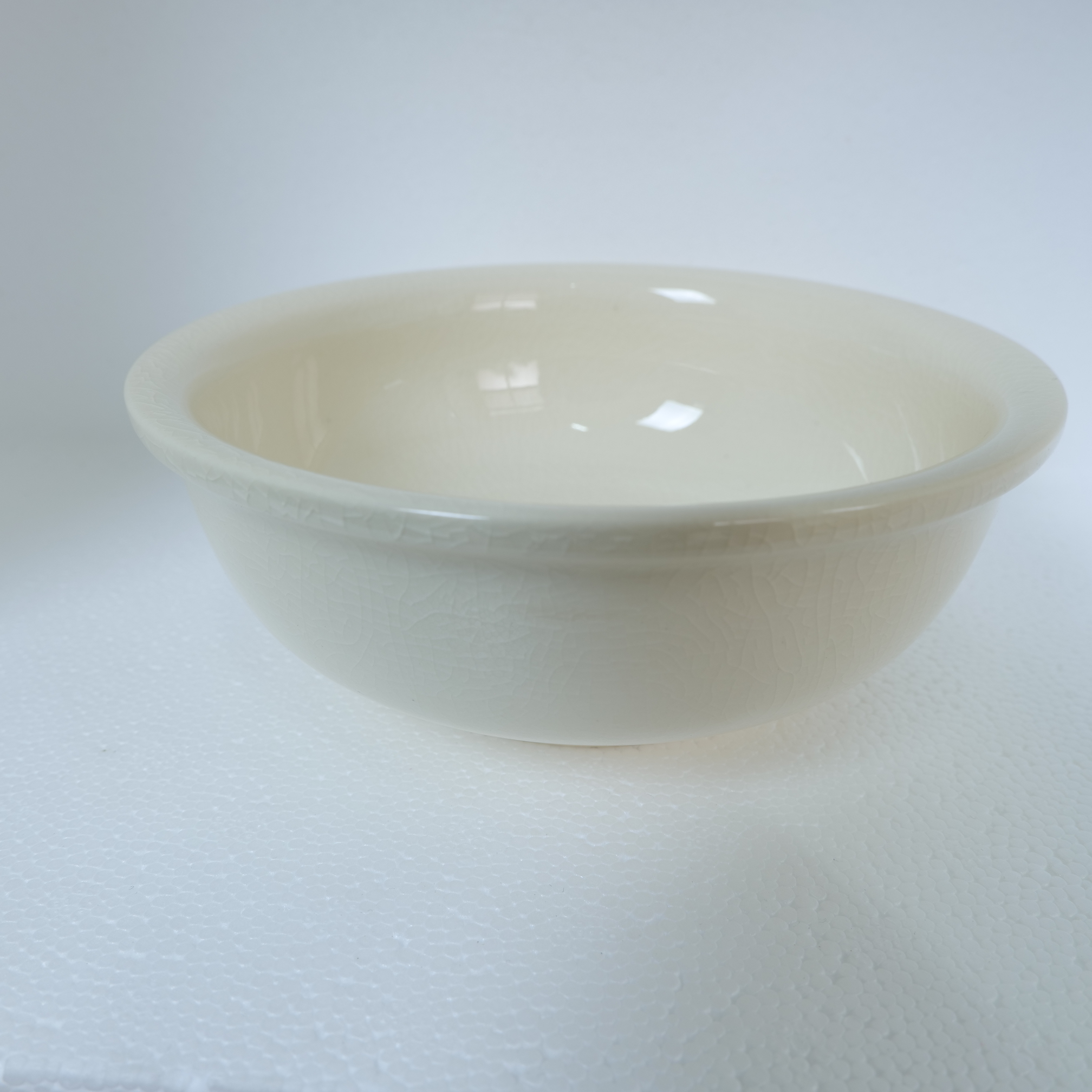 【3号壶承】直径14cm深度4.5cm漳州窑米黄釉开片工夫茶具壶承茶盘