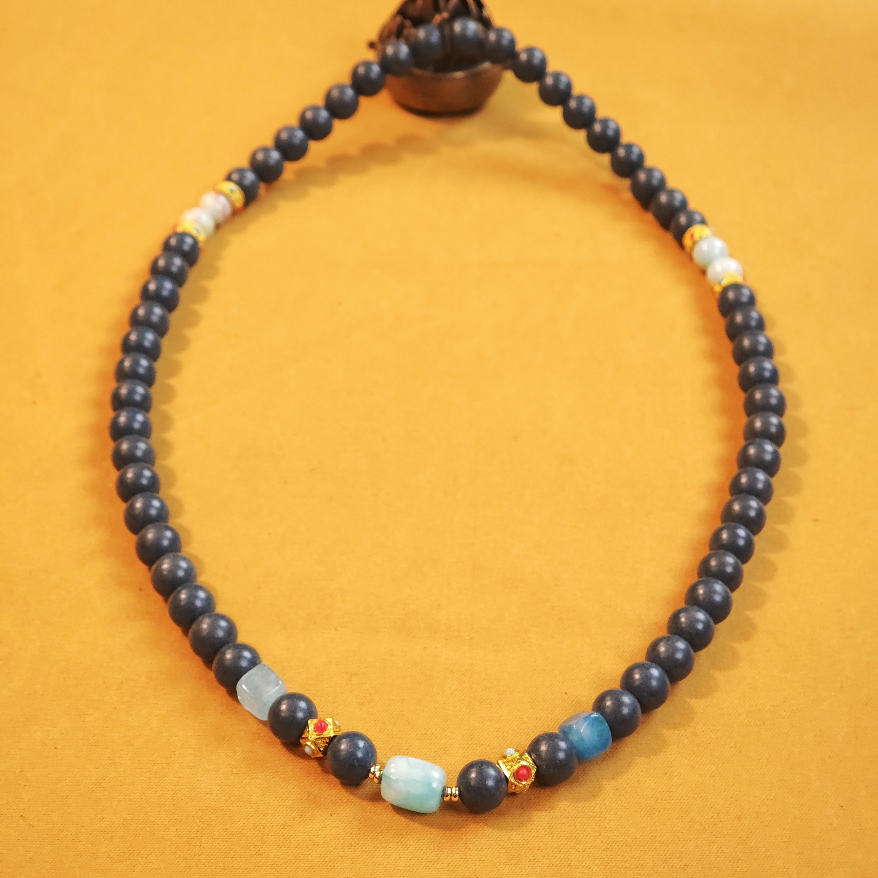 【东方-沧海星灡】双圈手串非遗天然古法合香珠