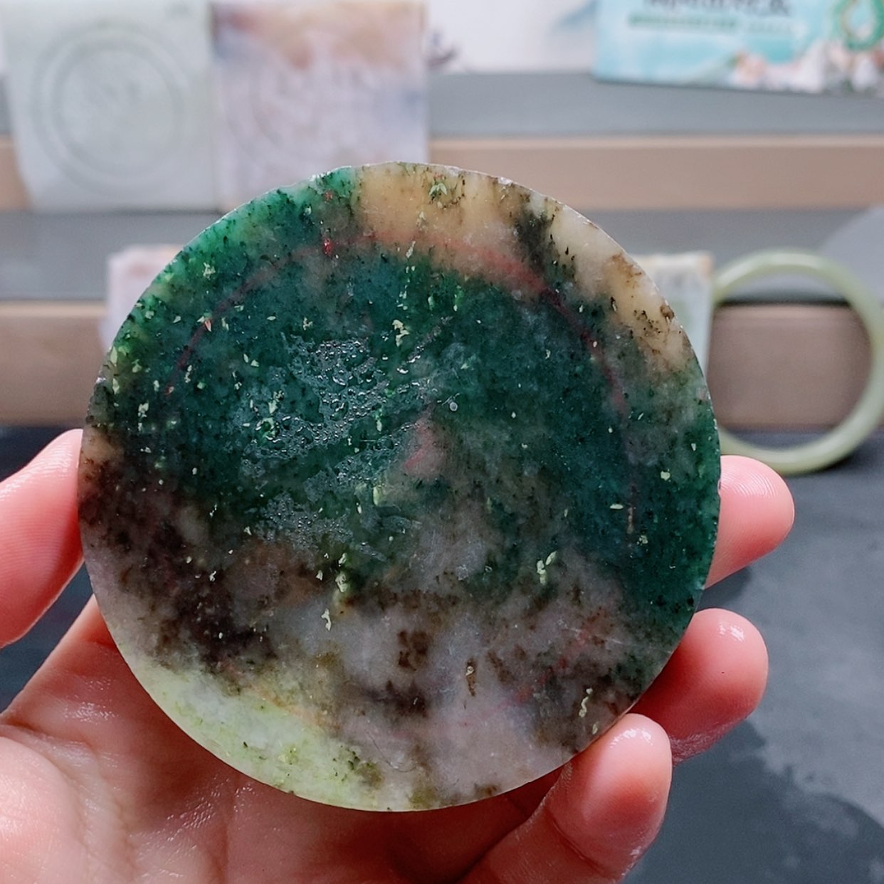 【闪购商品】独山玉未镶嵌手镯雨**樱定制