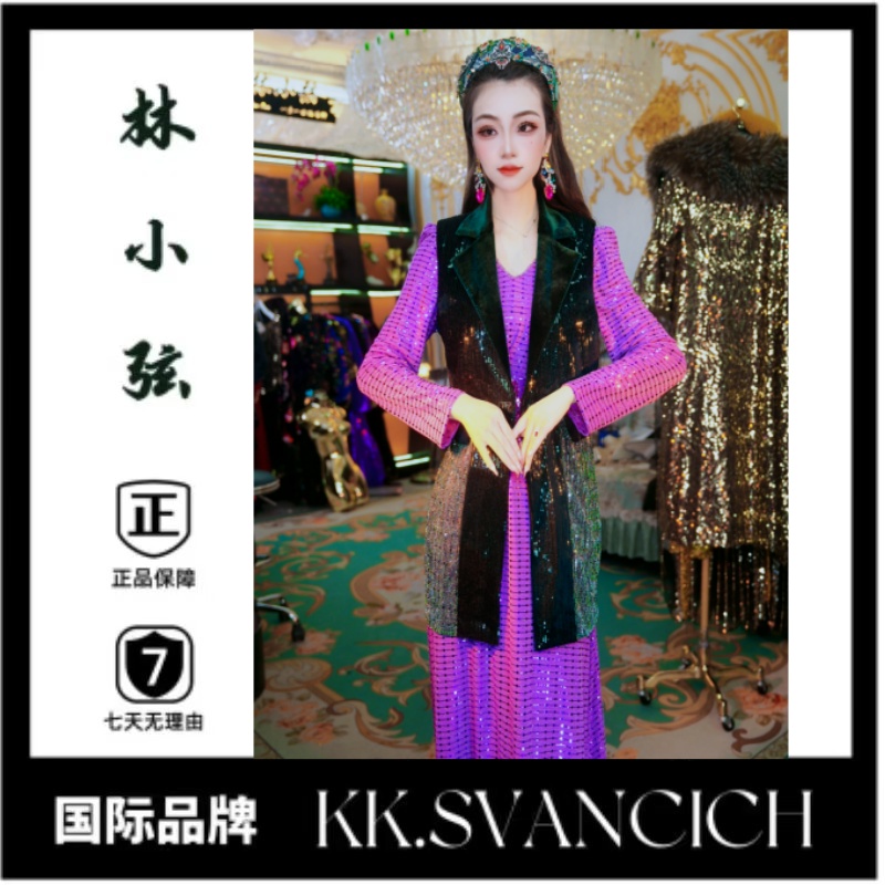 994轻奢款时尚服装版型中老年气质女装马甲风衣设计师重工女装