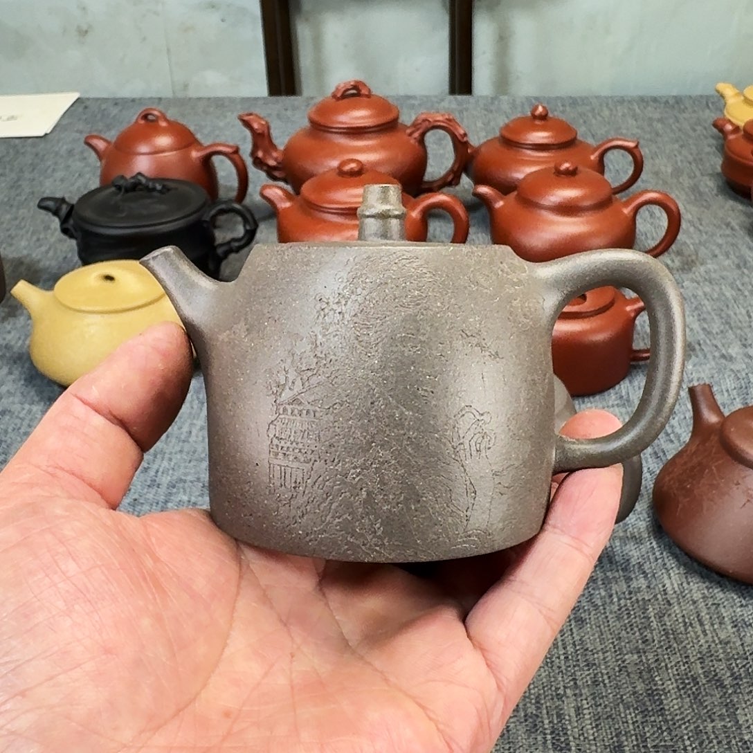 浊***o紫砂茶壶全手工紫砂壶汉铎
