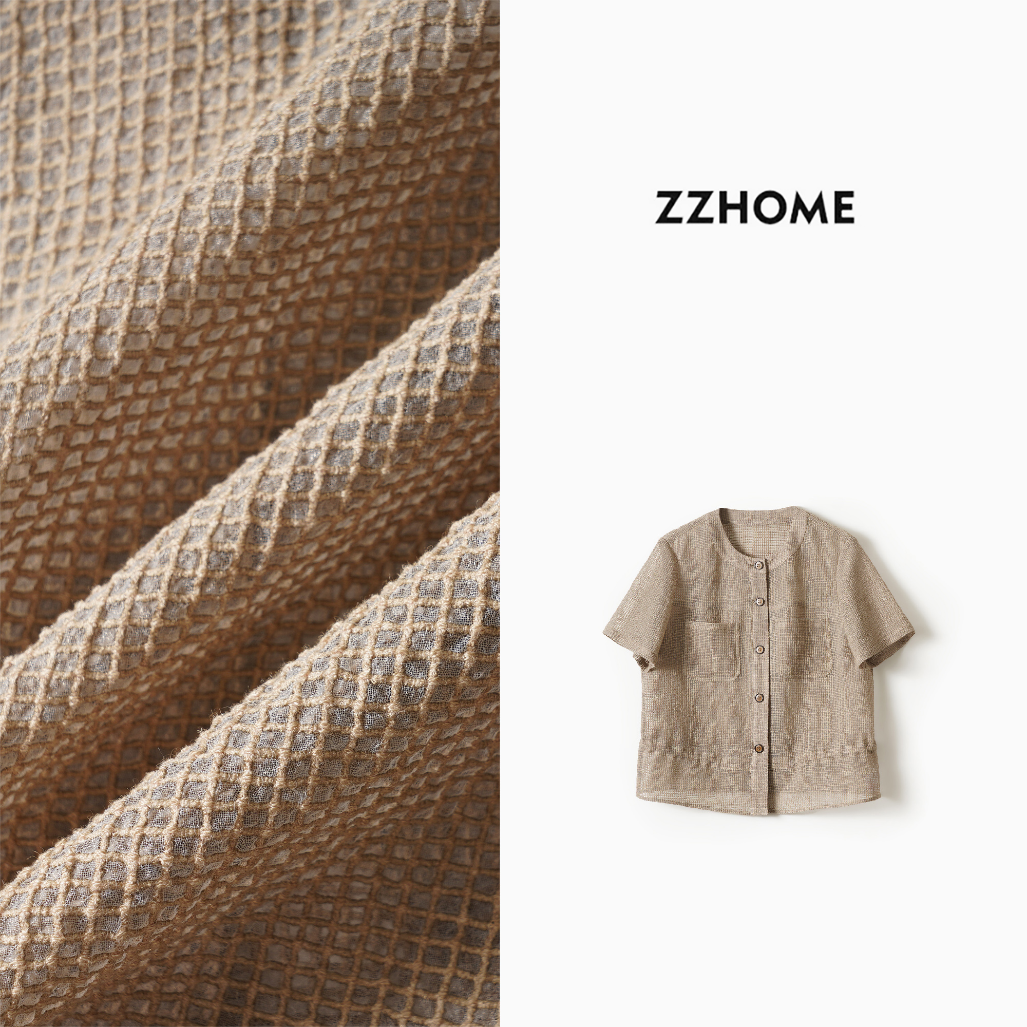 ZOZO HOME | 编织美学炎夏微轻盈防晒休闲时尚夹克外套q174027p