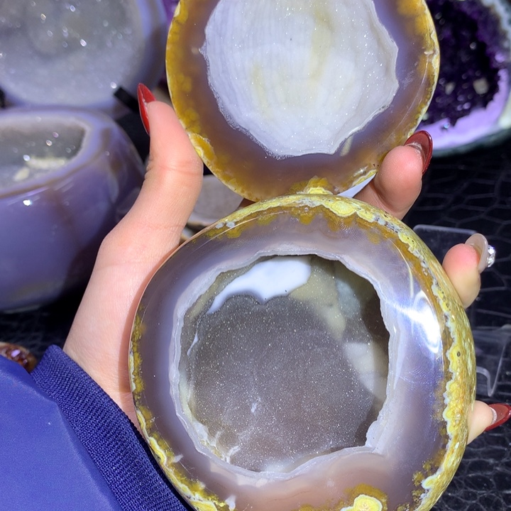 水晶福利软糖雪景盆未镶嵌