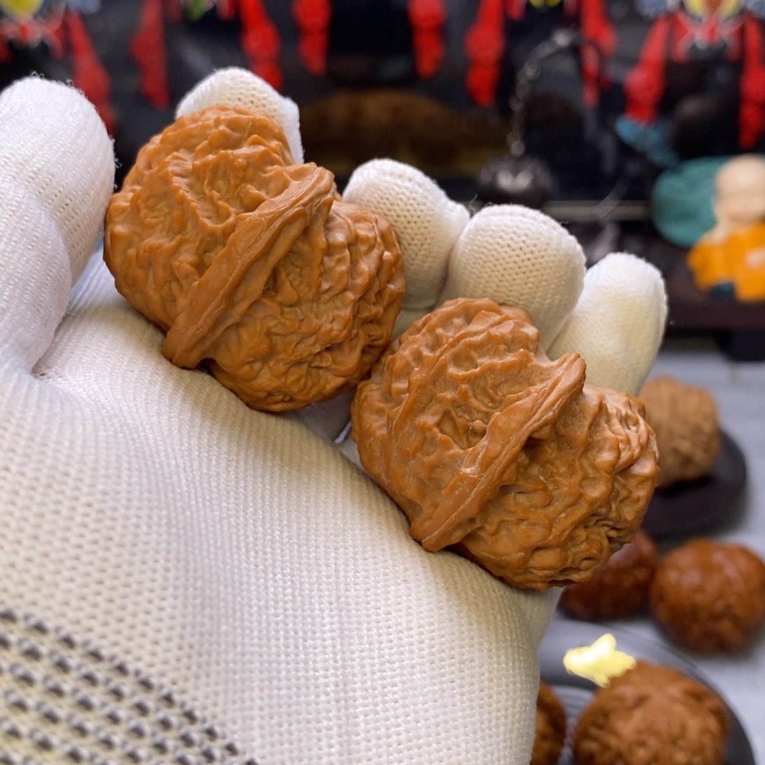 文玩核桃吊坠金锭元宝 42