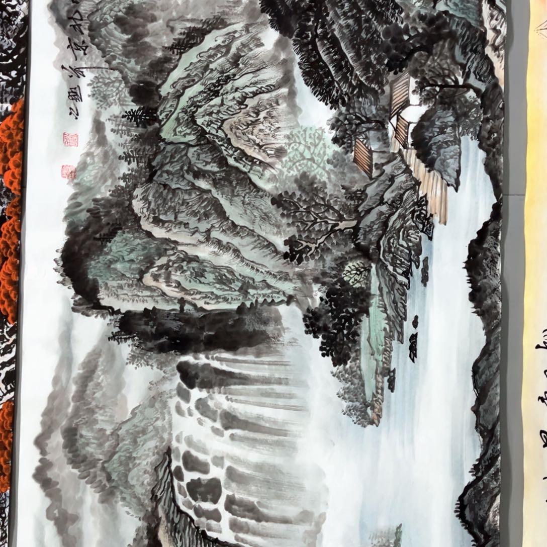 国画国画作品老师手绘