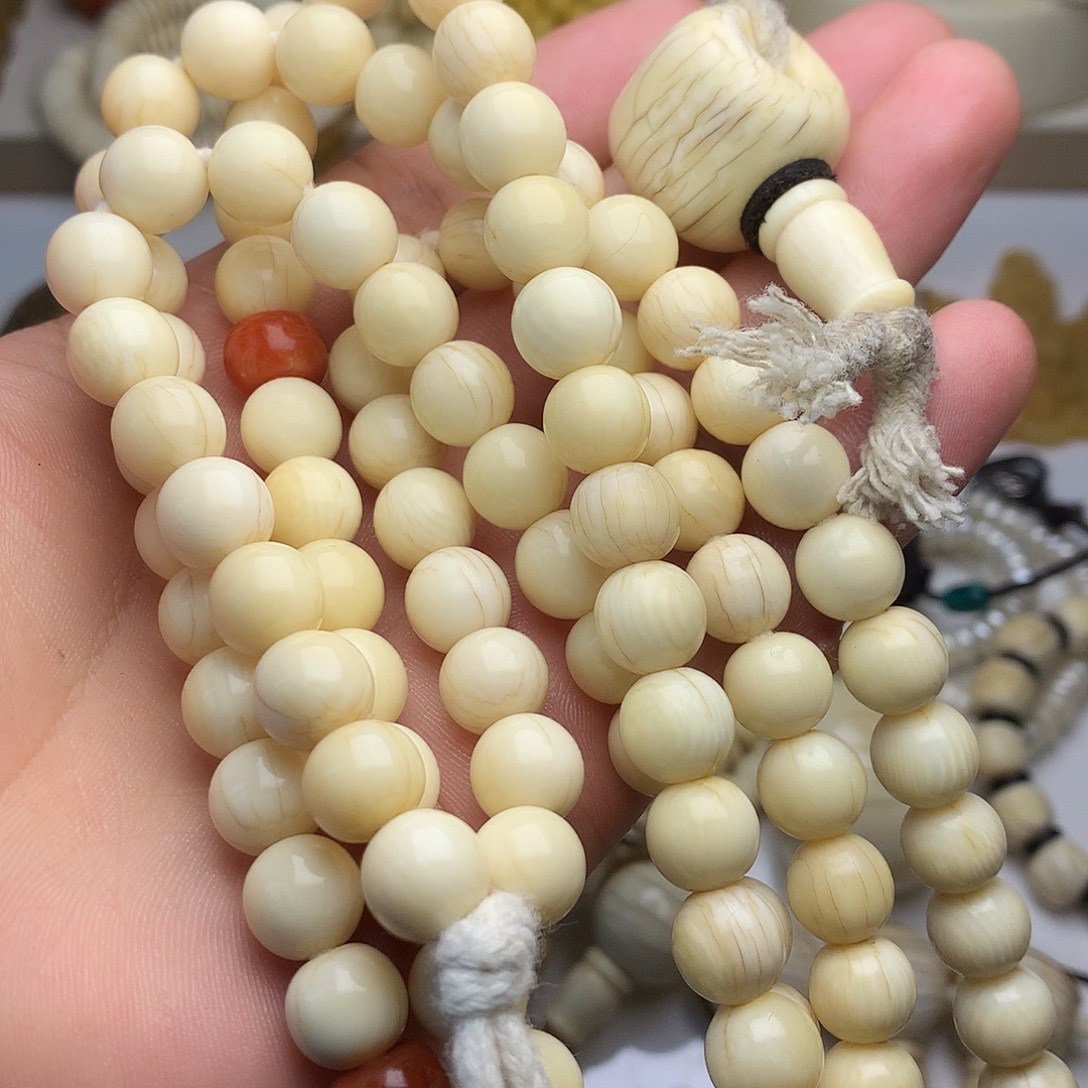 DIY玻璃108念珠加三通