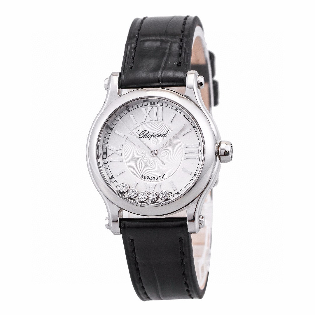 99新 Chopard/萧邦 麦麦女表 快乐钻30mm自动机械