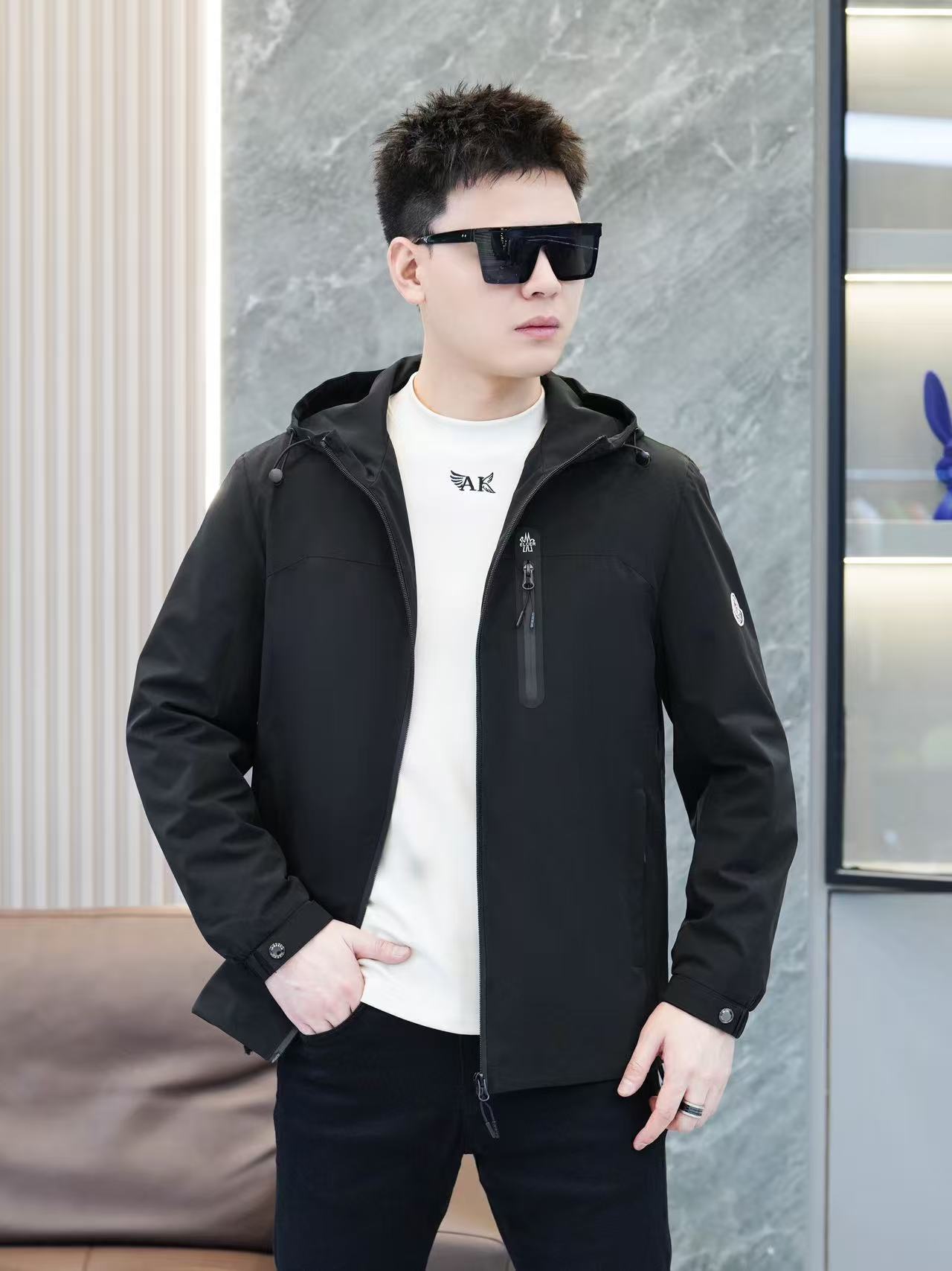 QYX8823立领厚款保暖男士潮流休闲百搭男士外套