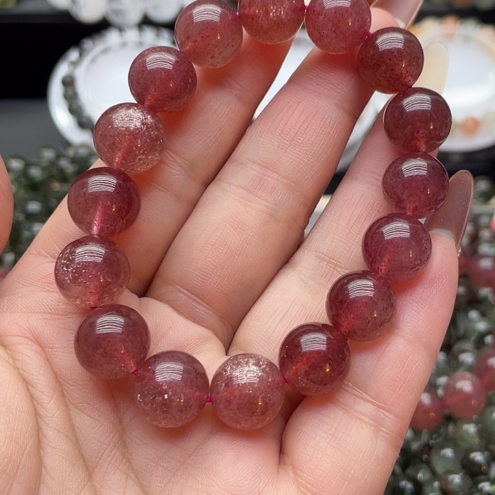 石英质玉未镶嵌手链天然手链