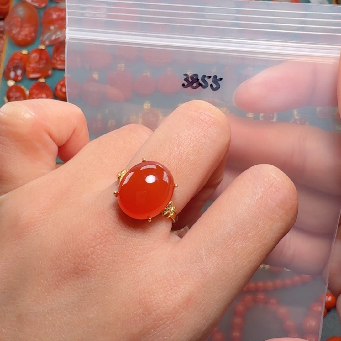 南红玛瑙南红银S925镶嵌