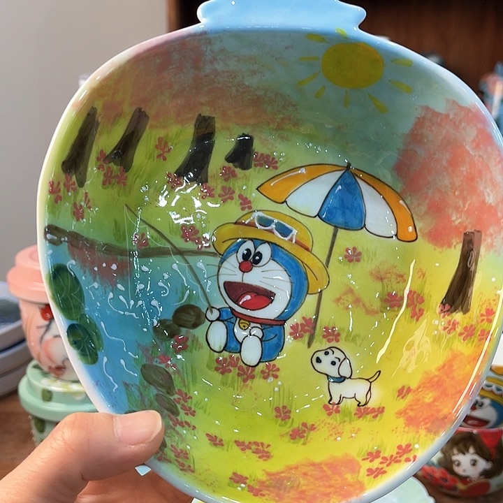 陶景德镇釉下手绘陶瓷 