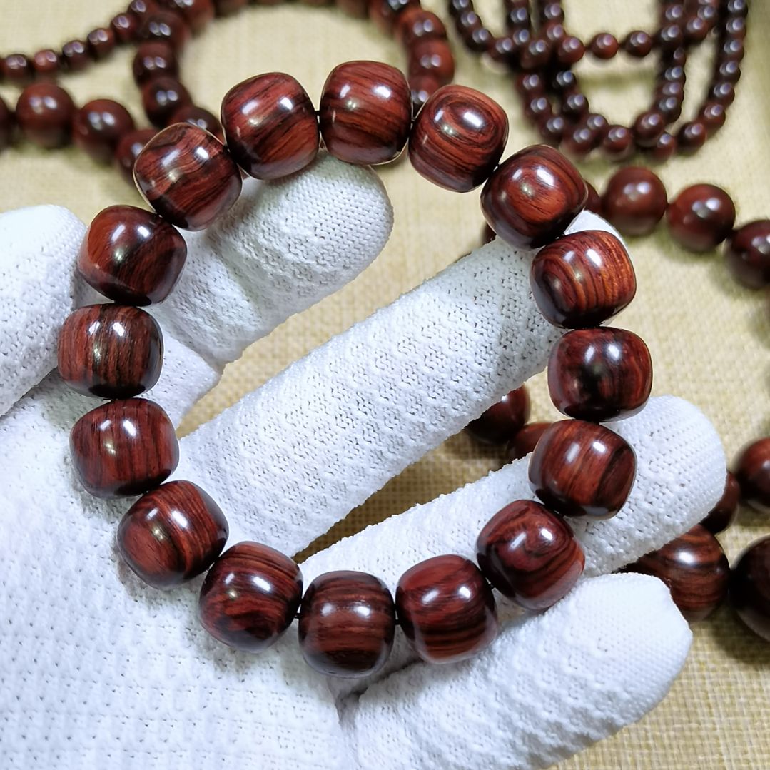 黄花梨/降香黄檀手串/手链海黄老料1314红油梨