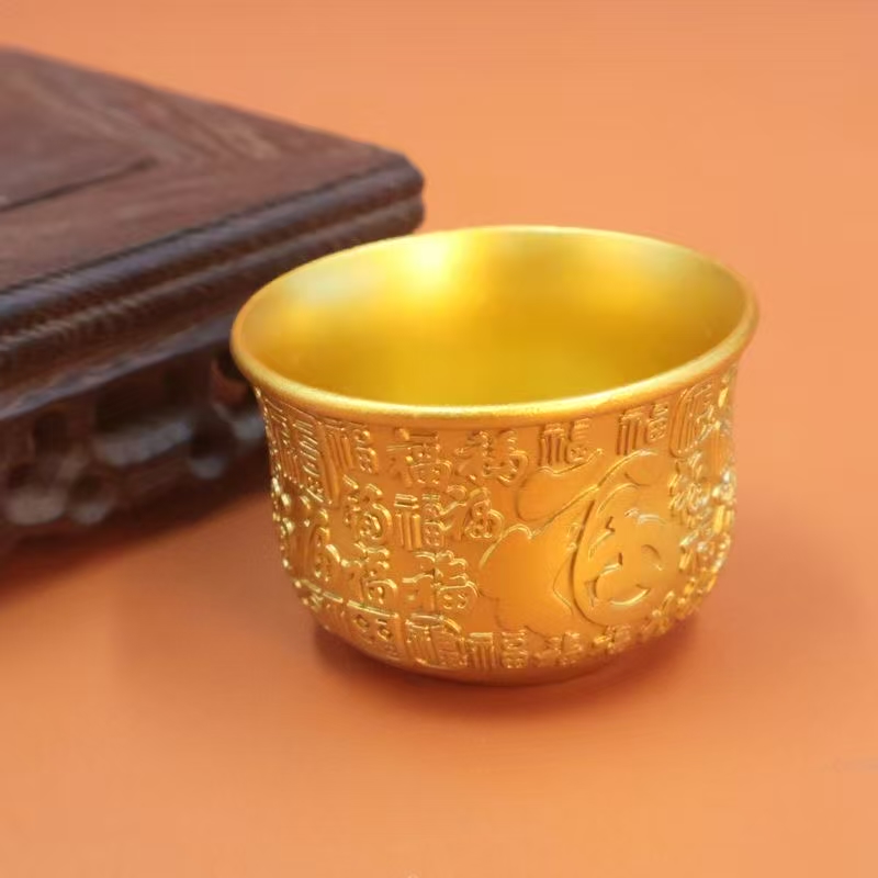 【云总专属】至臻精选时尚百福杯拍一发四（带礼盒）A035合金杯子