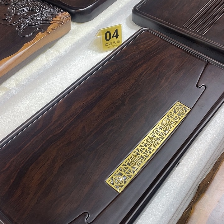 非洲进口黑檀木茶盘