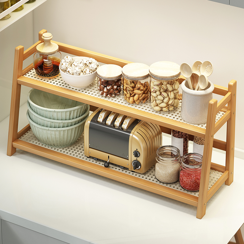 过早厨房置物架家用简易餐桌台面多功能储物油盐酱醋多层收纳架子