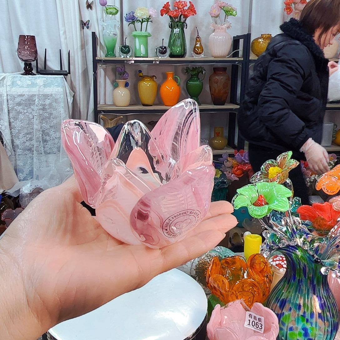 烛台花家悦琉璃工艺品