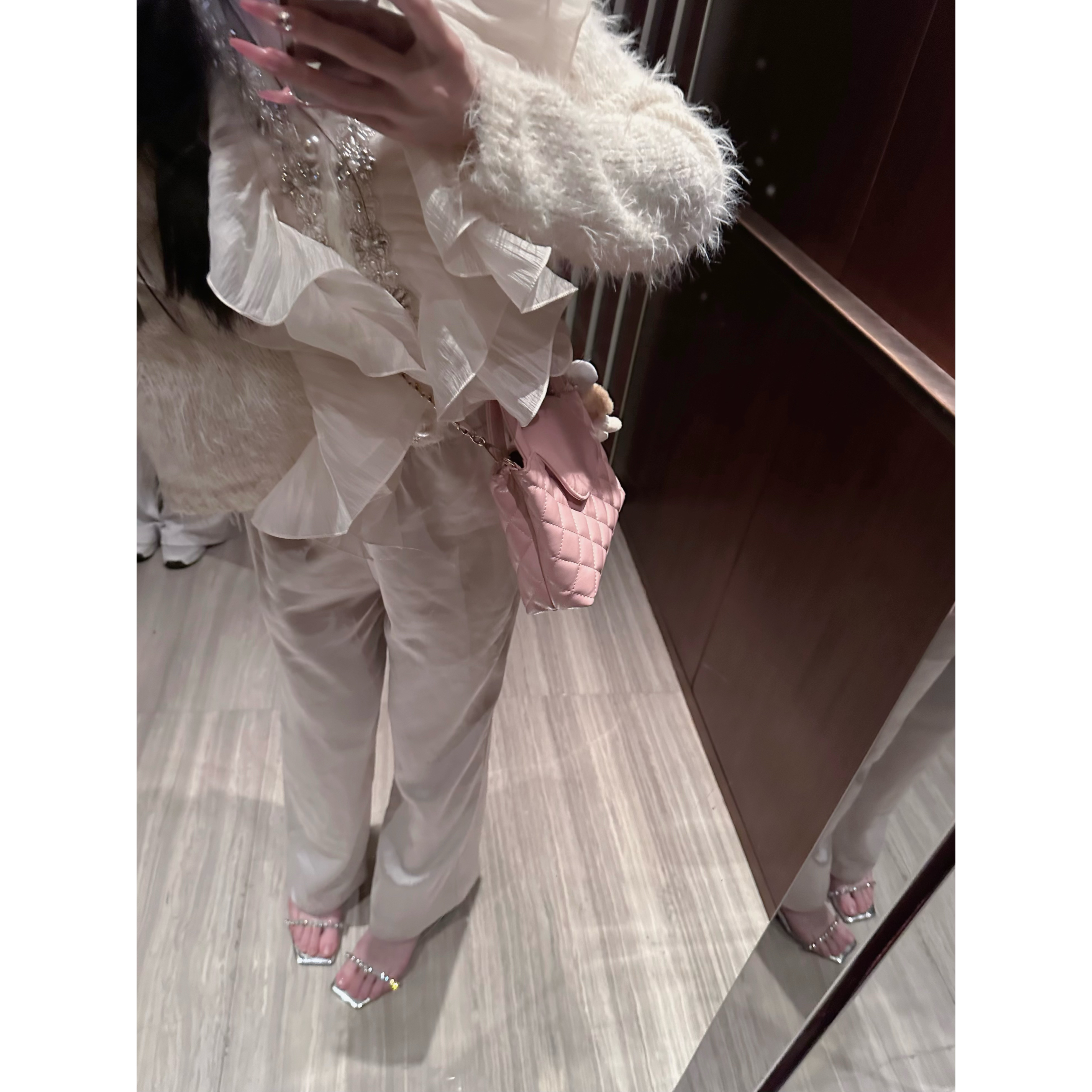 sister【23K kelly】甜美斜挎手提包（无公仔挂件）