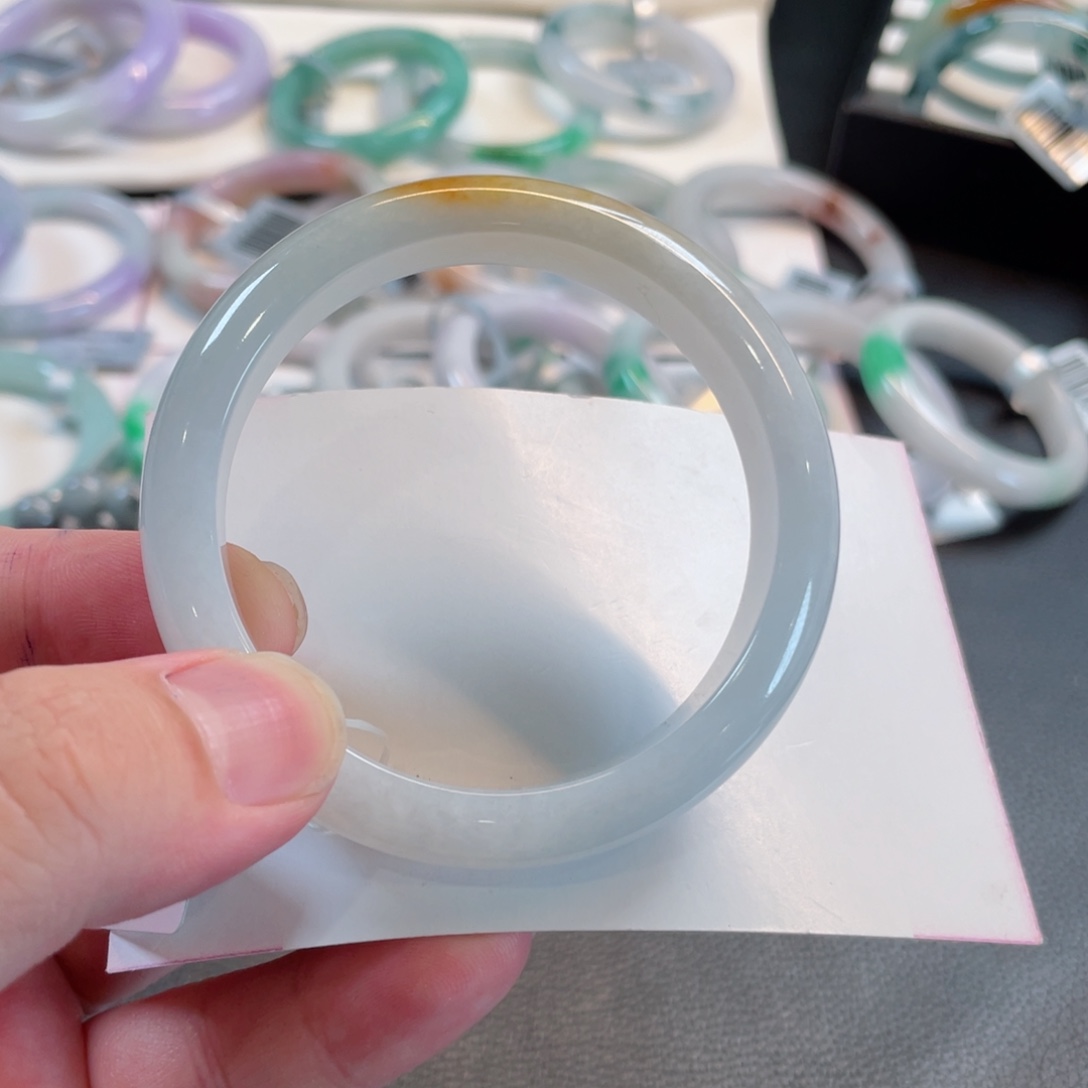 翡翠手镯未镶嵌55正圈