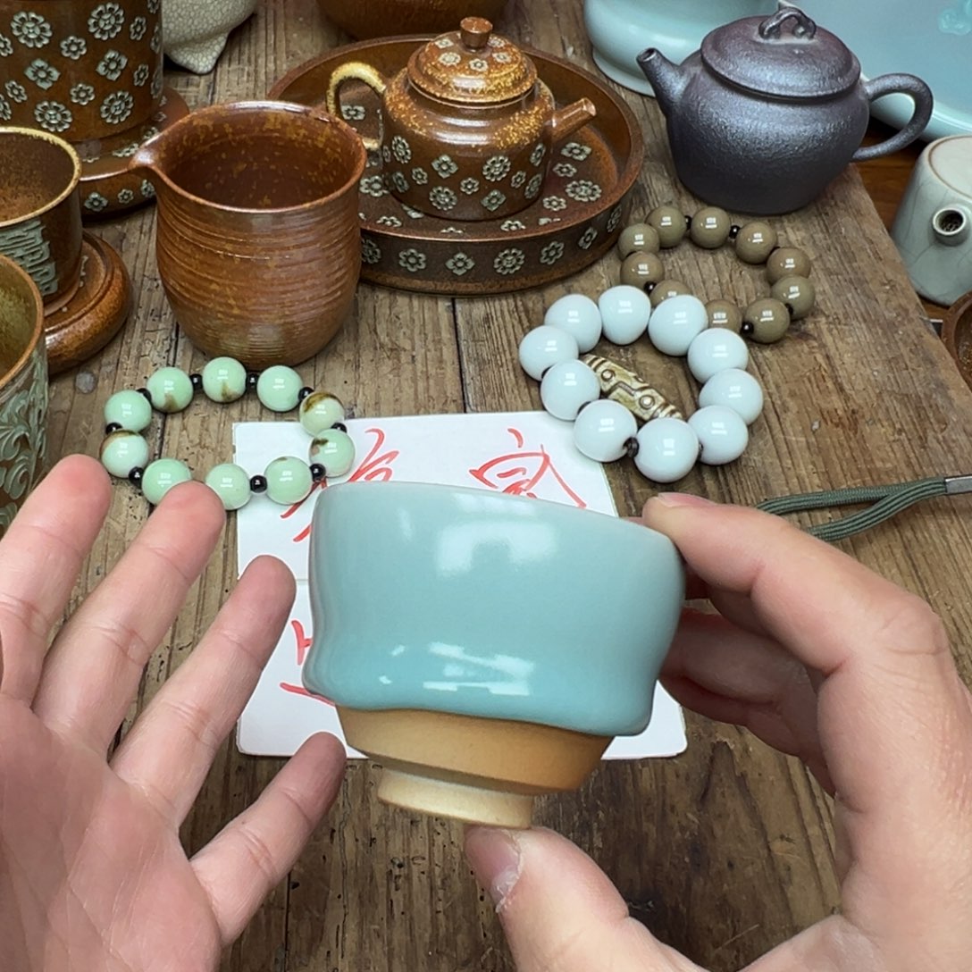 青瓷茶器青瓷茶器微瑕