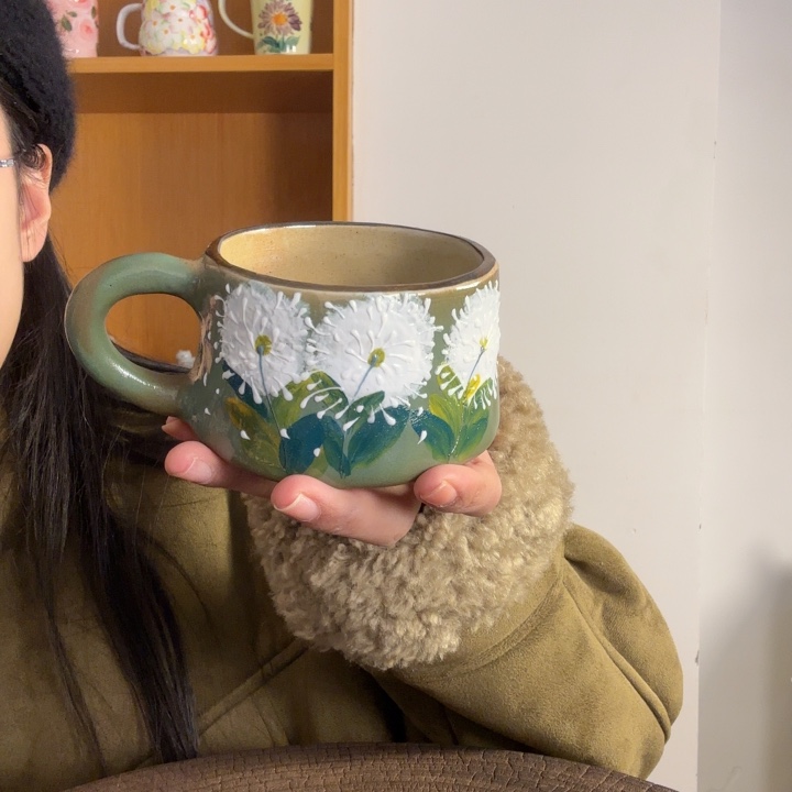 卷***脚手捏手绘景德镇陶瓷