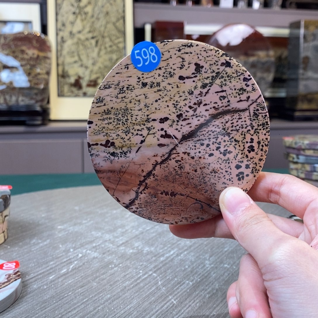 石材广西国画石草花石