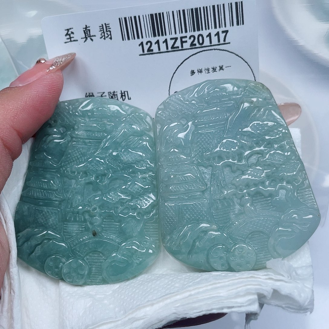 翡翠未镶嵌吊坠(不含链)