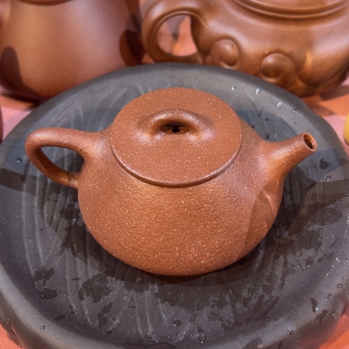 茶壶紫砂平盖石瓢150cc