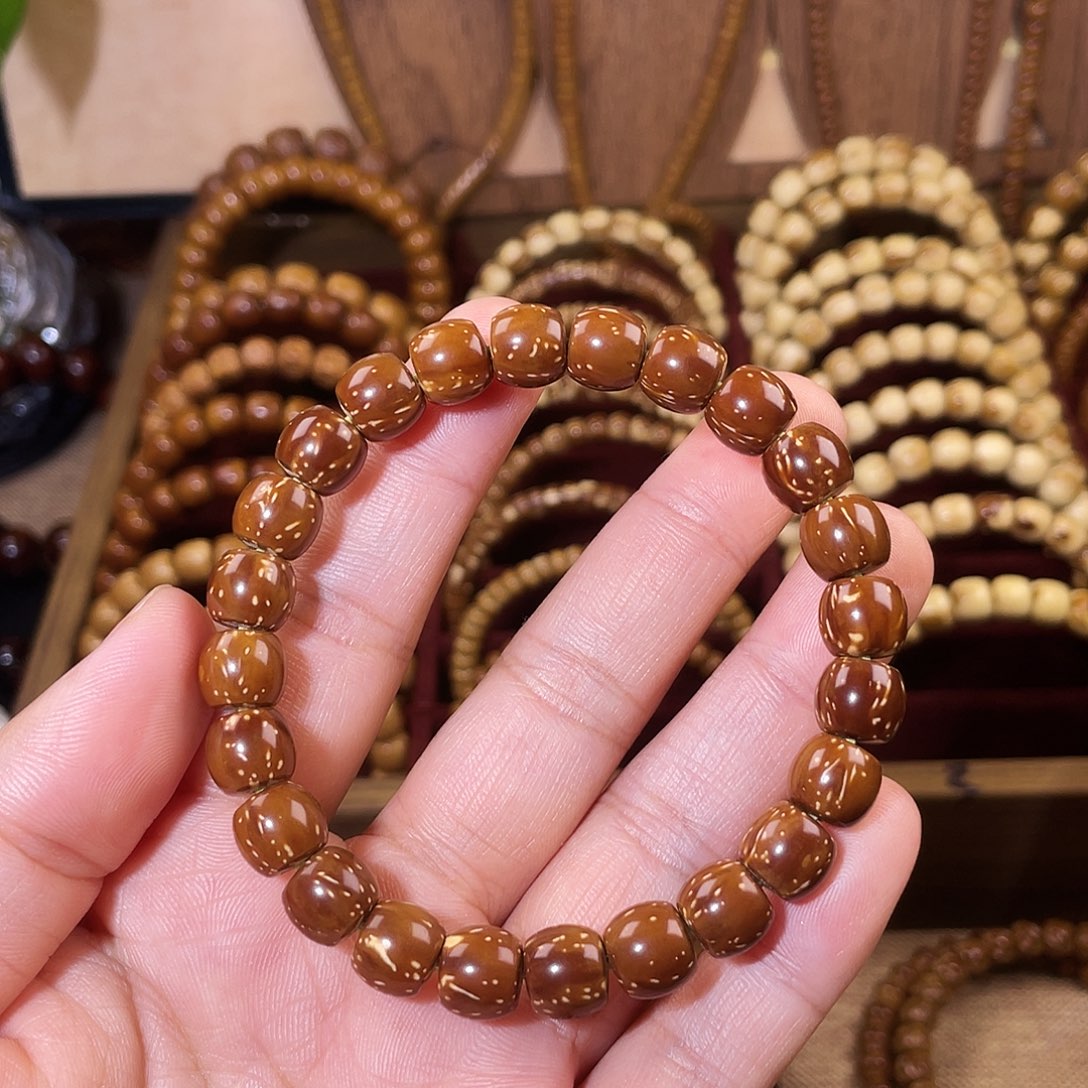 姜***盗手串紫金鼠紫金鼠实心老型花鼠火焰