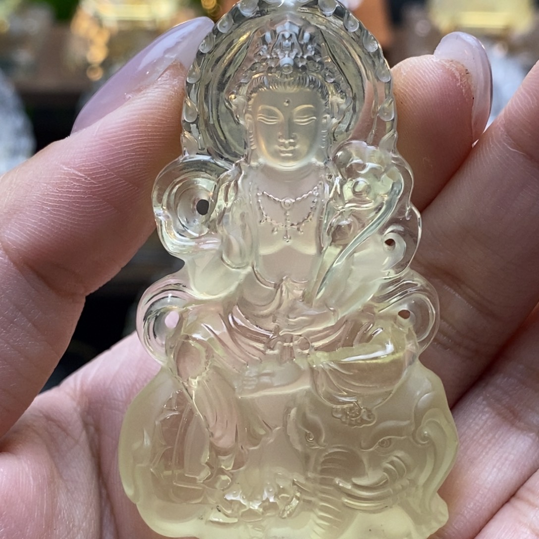 思***伤颈饰未镶嵌水晶普贤