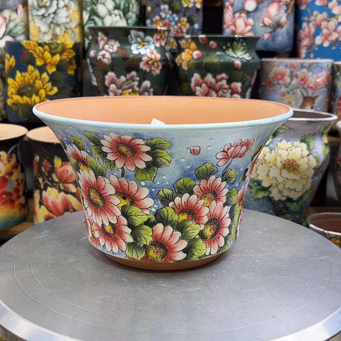 景德镇陶瓷花盆景德镇陶瓷花盆