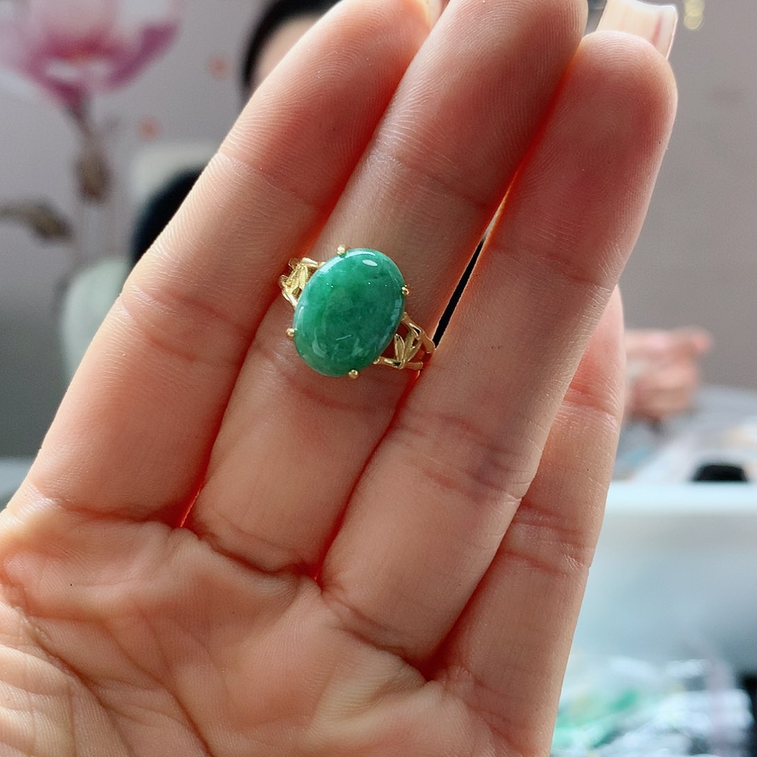 【闪购商品】翡翠戒指银S925镶嵌，