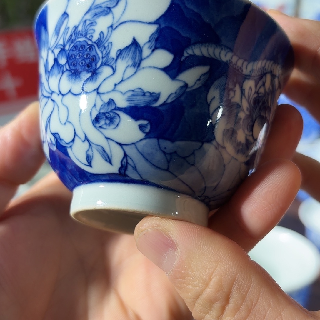 ****）陶杯子手绘陶瓶的画