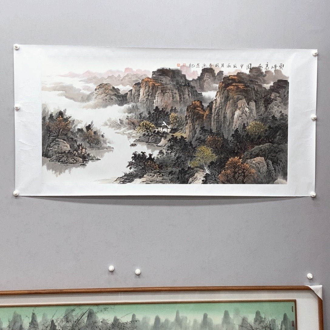 国画韦国春四尺真人真品