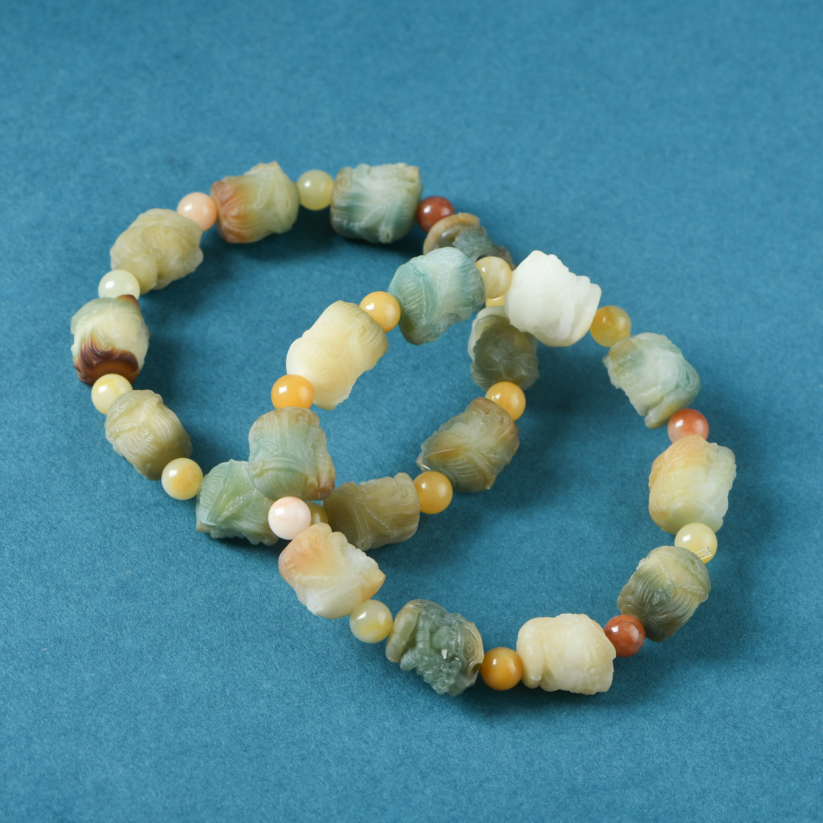 多宝菩提根精雕扎基拉姆手串（多样性发其一）