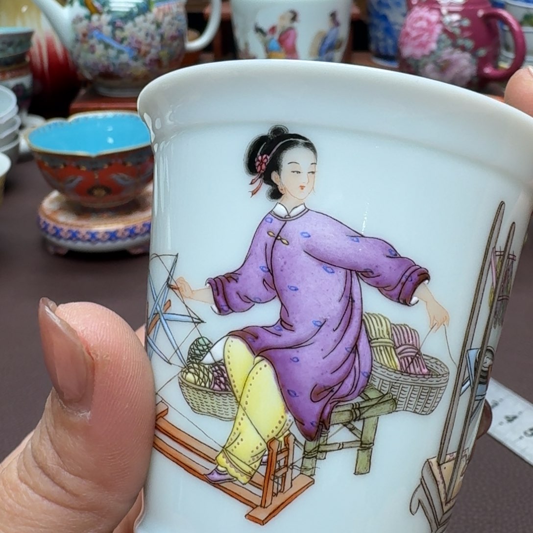 瓷片景德镇仿古手工制作精品展示