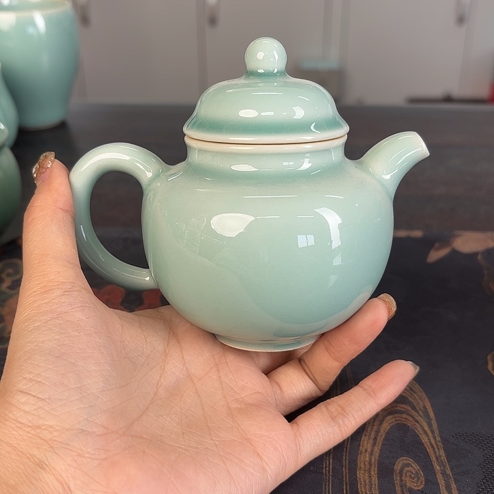 龙泉云间青瓷小米茶器