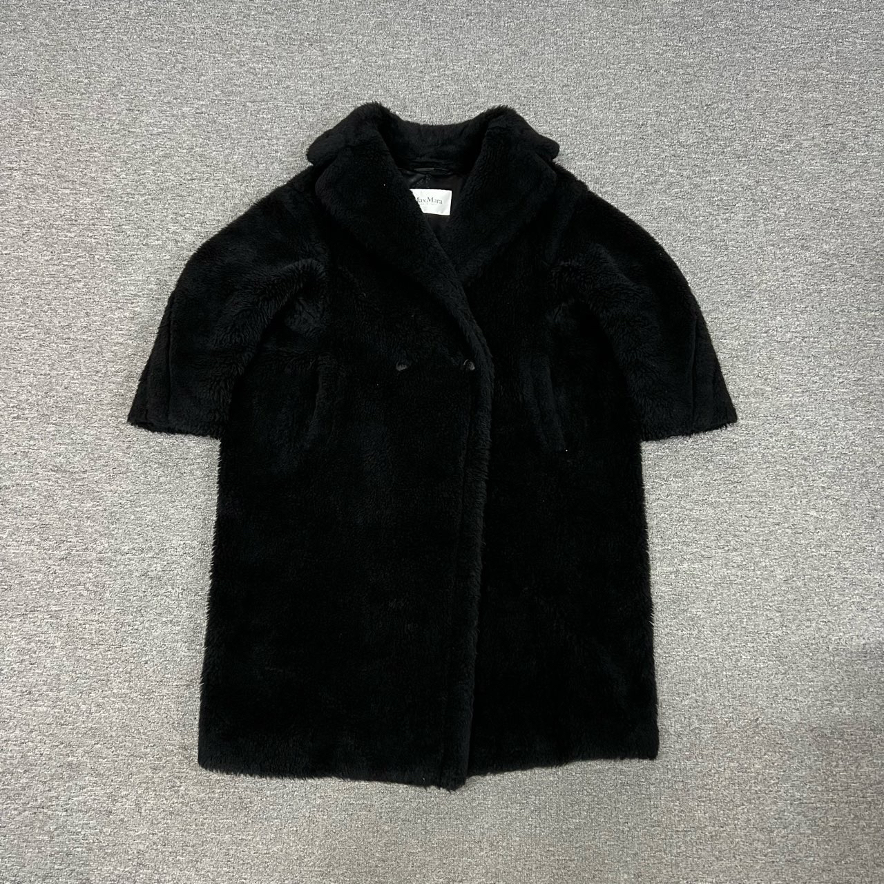 99新 AMIPARIS maxmara 黑色泰迪大衣 xs