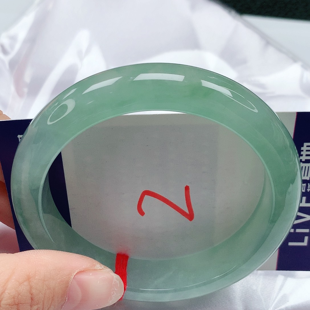 翡翠手镯未镶嵌56圈缅甸天然翡翠A货