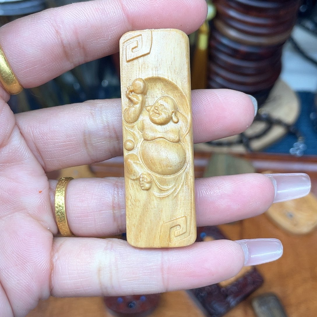 维腊木（绿檀）无事牌